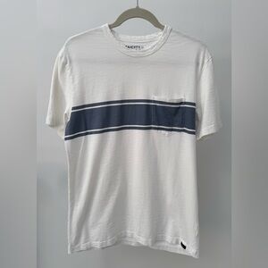Faherty‎ Men's Surf Stripe Sunwashed Pocket T-Shirt, Size M